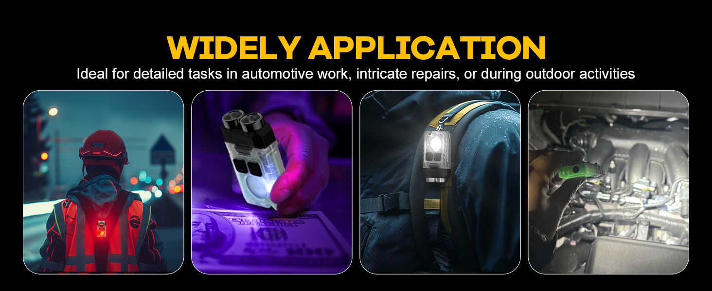  LED flashlight &amp; COB floodlight