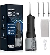 Operan Water Dental Flosser for Teeth 300ML Water Dental Floss Cordless Dental Oral Irrigator wit...