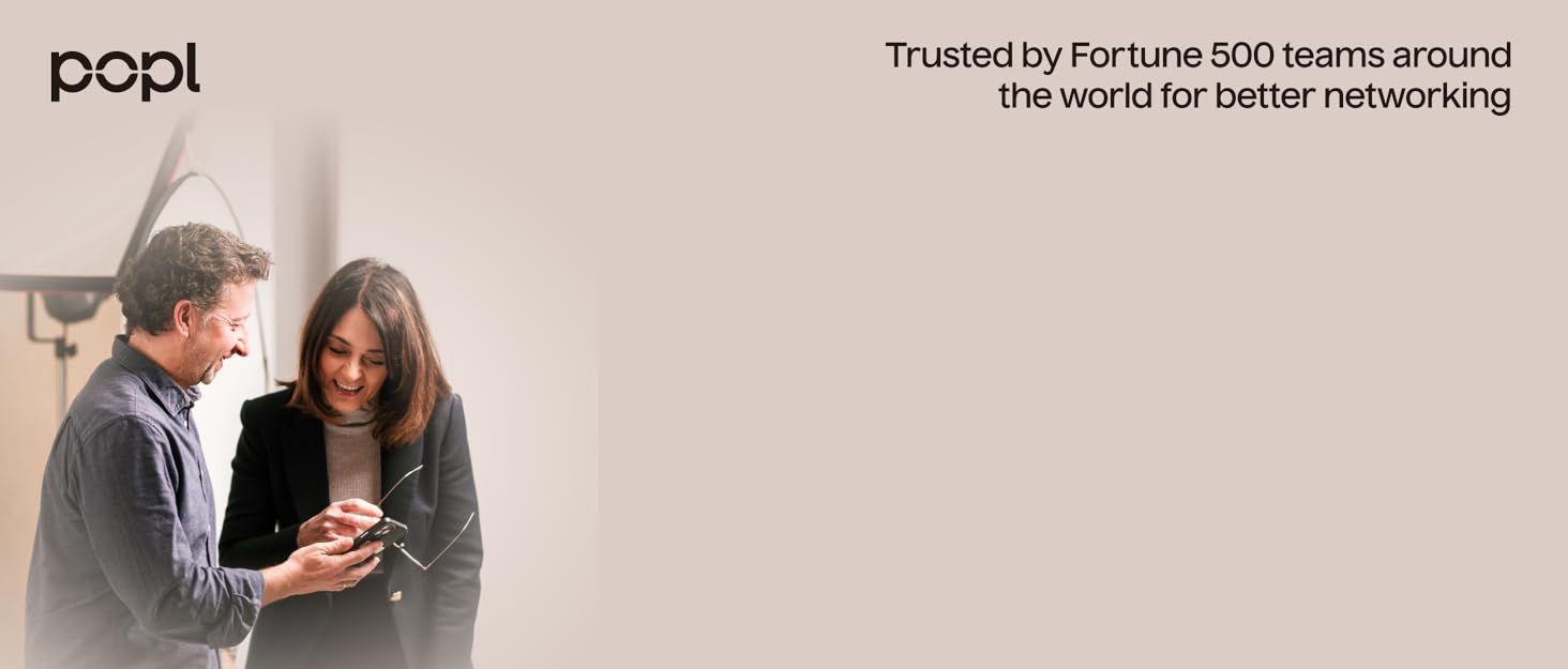 brand story with two people networking