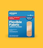 Basic Care Flexible Fabric Adhesive Bandages, First Aid and Wound Care Supplies, All-One S...
