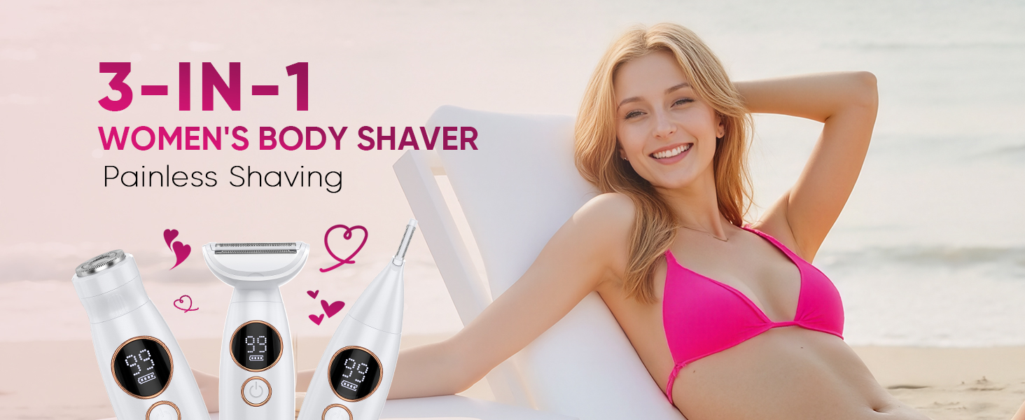 3-in-1 razor for the female body