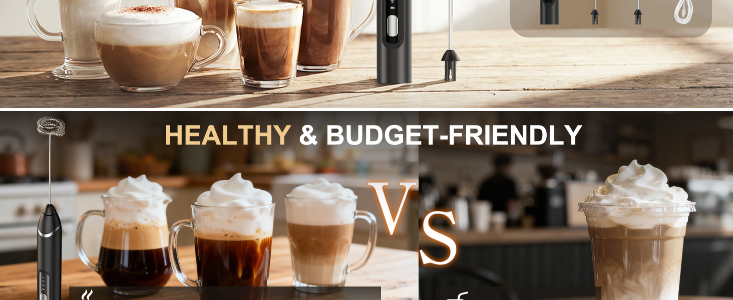 usb milk frother rechargeable