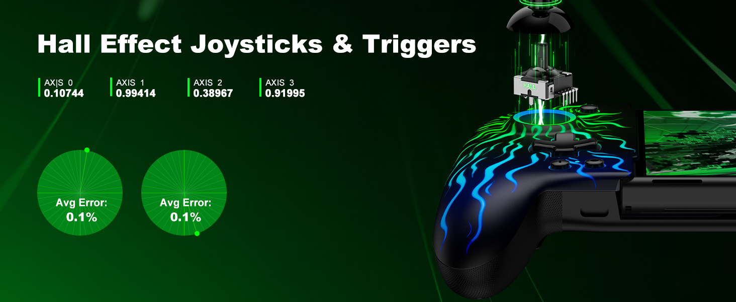 Swtich Pro Controllers with Hall Effect Joystick &amp;amp; Trigger/Programming/Big Grip/RGB/Turbo