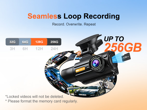 car dash cam front and back