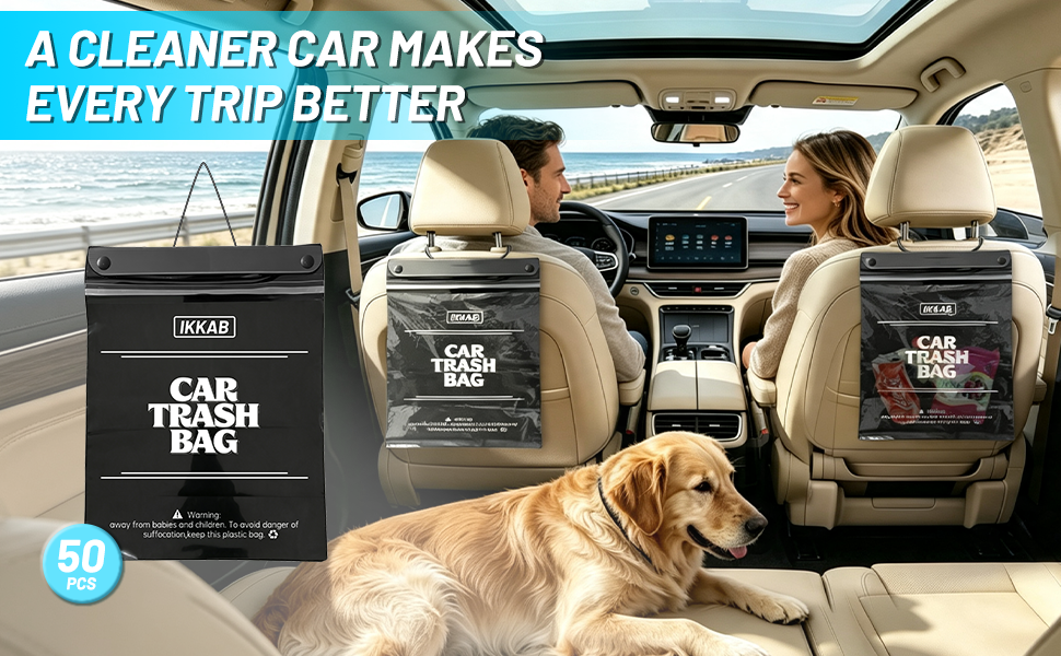 car garbage bag hanging