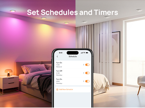 smart bulb schedule