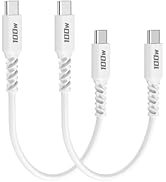 USBC to USBC [1ft 2Pack] 100W USB C to USB C Cable 5A Fast Charging Short Type C Charger Cord for...