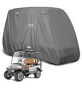 10L0L Heavy Duty Golf Cart Cover for 2/4 Passengers EZGO, Club Car and Yamaha, All Weather Outdoo...