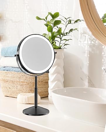 lighted makeup mirror lighted makeup mirror with magnification lighted mirror