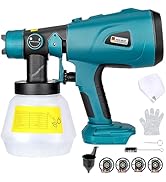 Cordless Paint Sprayer for Makita 18V Battery Handheld HVLP Spray Gun for Furniture Fence Cars Wa...