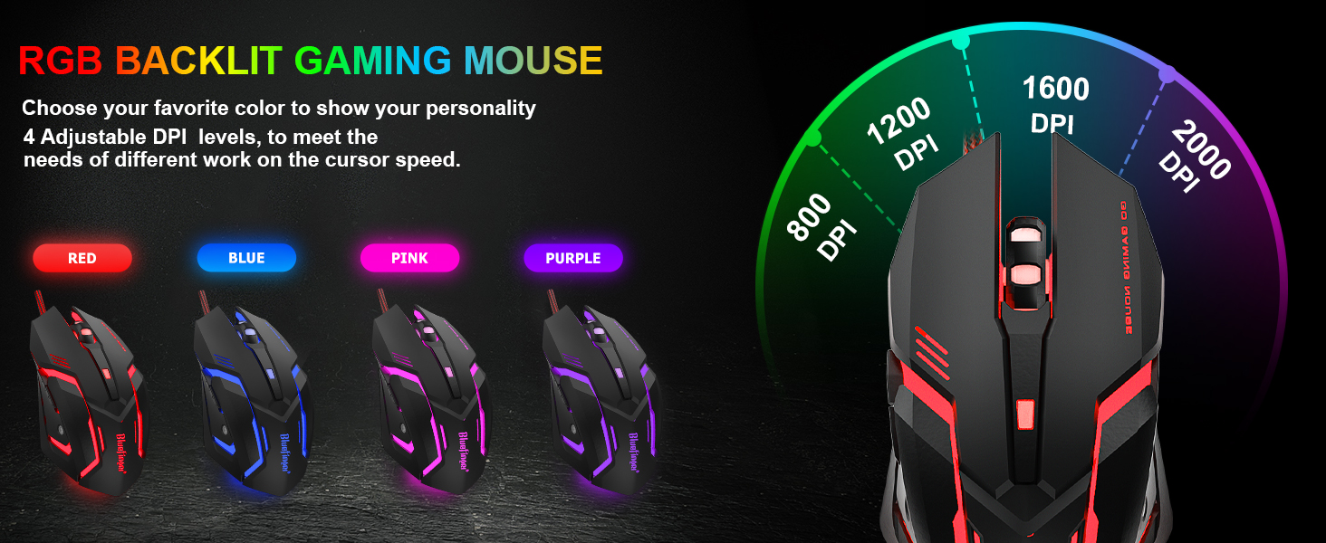 gaming mouse backlit
