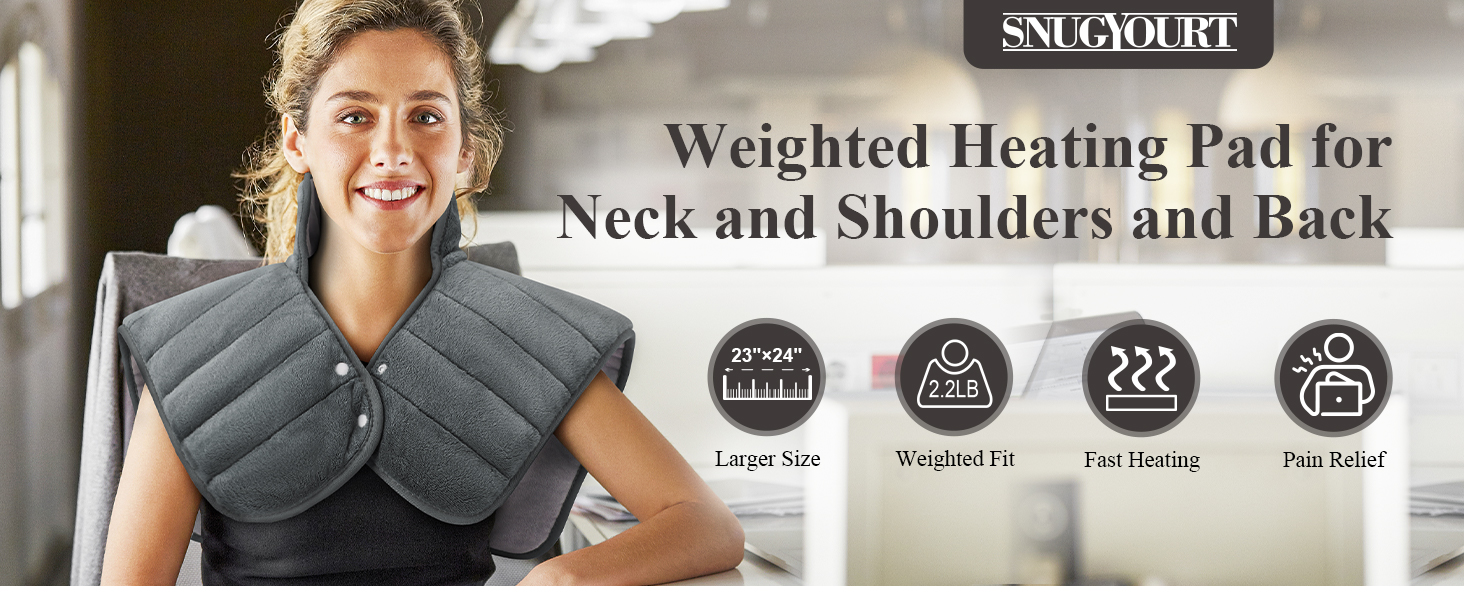heating pad for neck and shoulders and back