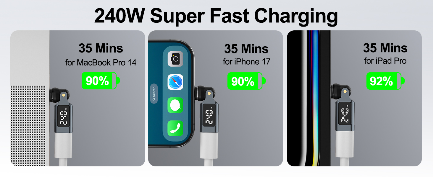 usb c magnetic charging cable