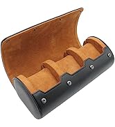 HUYUTAWE Watch Travel Case Portable Organizer - Luxury Watch Roll Travel Box Recycled Leather Wat...