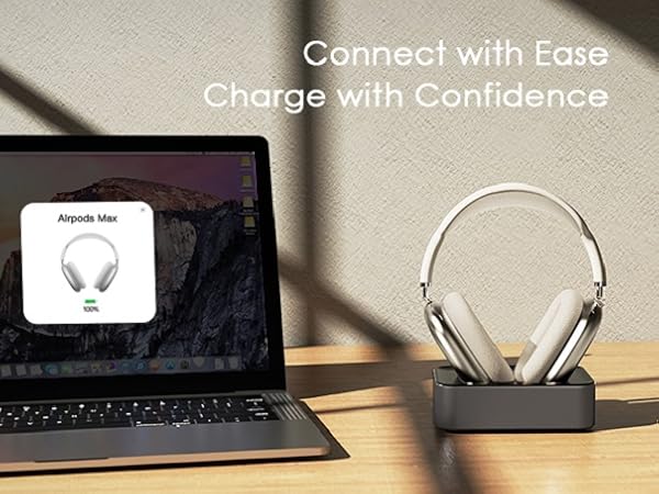 apple airpod max wireless charging station charger base dock stand headphone mount airpodsmax