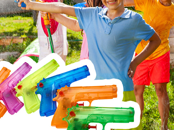 Playbees Water Gun different colors kids playing