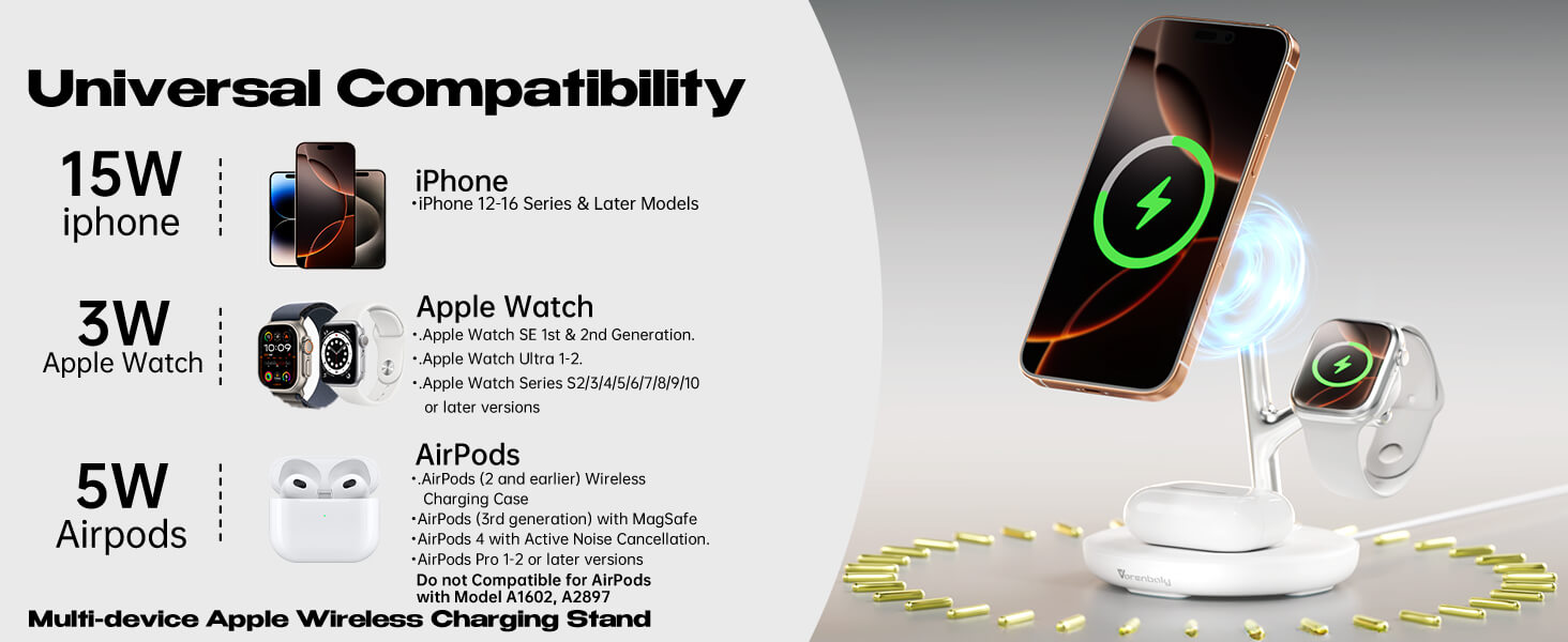 3 in 1charging station for multiple devices apple