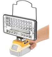 Ecarke Led Work Light Compatible with DeWALT 20V, Ecarke Led Flood Light, 100W 10000LM Cordless W...