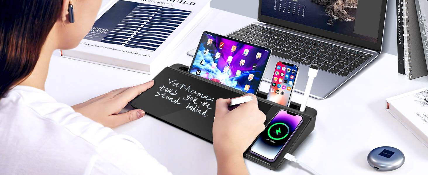 black wireless charger