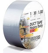 AUDTMWH Duct Tape Heavy Duty, 1.88 in x 90 ft, Silver, Waterproof, Temperature Resistant, Extreme...
