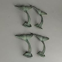 Whale Tail Wall Hook Verdigris