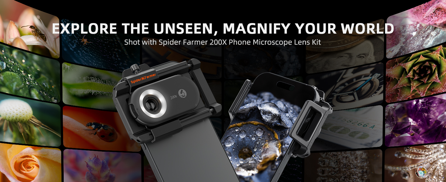 Spider Farmer 200X Phone Microscope Lens