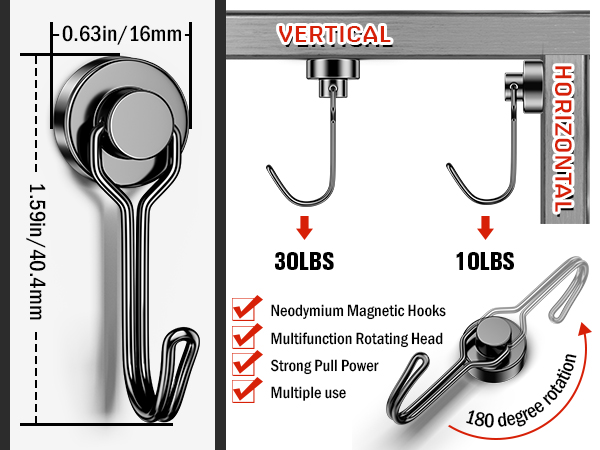 magnetic hooks heavy duty