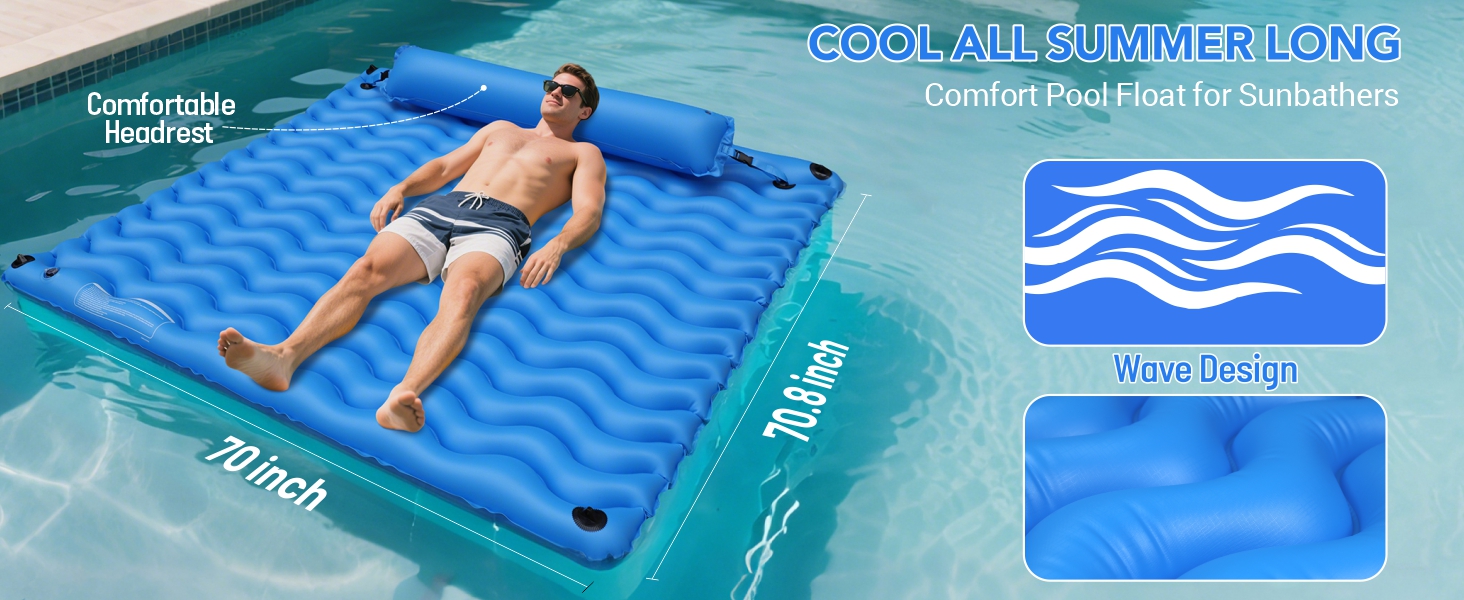comfort pool float comfortable headrest 