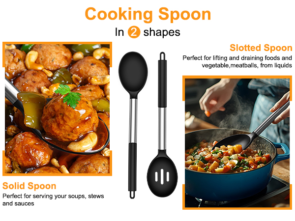 Cooking Spoon in 2 shapes