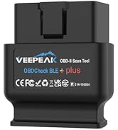 Veepeak OBDCheck BLE+ Bluetooth OBD II Scanner for iOS &amp; Android, Car Check Engine Code Reader Wi...