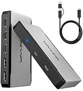 WAVLINK Triple Monitor Adapter for M1/M2/M3/M4 macOS Systems. Type-C&A Hosts, 100W PD in, 3 HDMI ...