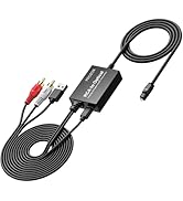 PROZOR Analog to Digital Audio Converter - RCA to Digital Cable, RCA to Digital Toslink SPDIF Opt...