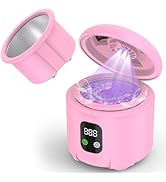 Ultrasonic Retainer Cleaner 25W Portable Ultrasonic Denture Cleaner Multi-Mode 45KHz with Drying ...