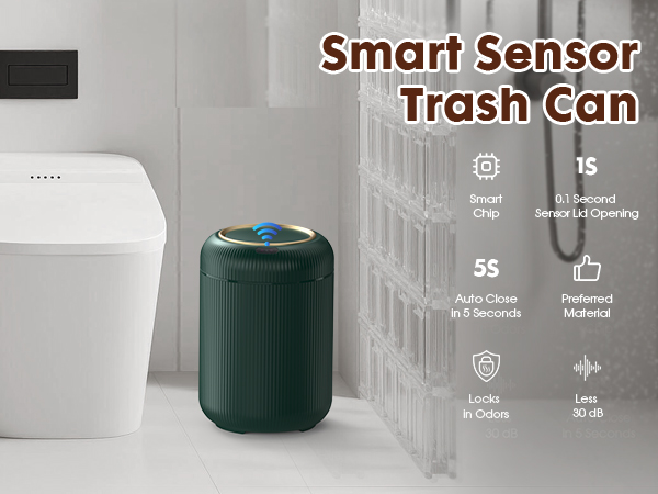 smart sensor trash can