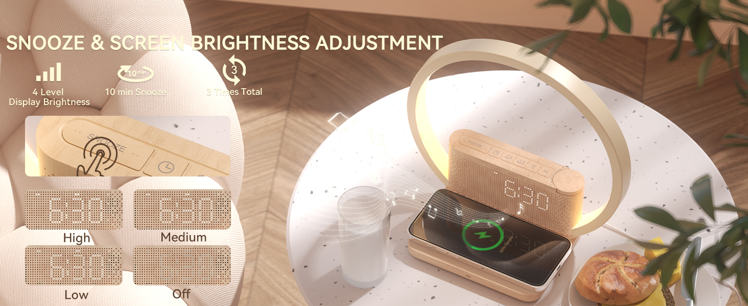 SNOOZE &amp;amp;amp;amp;amp;amp; SCREEN BRIGHTNESS ADJUSTMENT