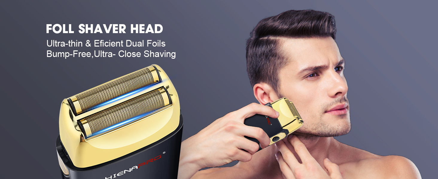 Foil Shaver Black Gold