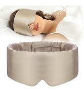 SECZIPE 100% Mulberry Silk Sleep Mask Eye Mask for Women Man with Adjustable Band, for Side Sleep...