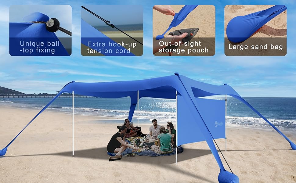 beach umbrella tent