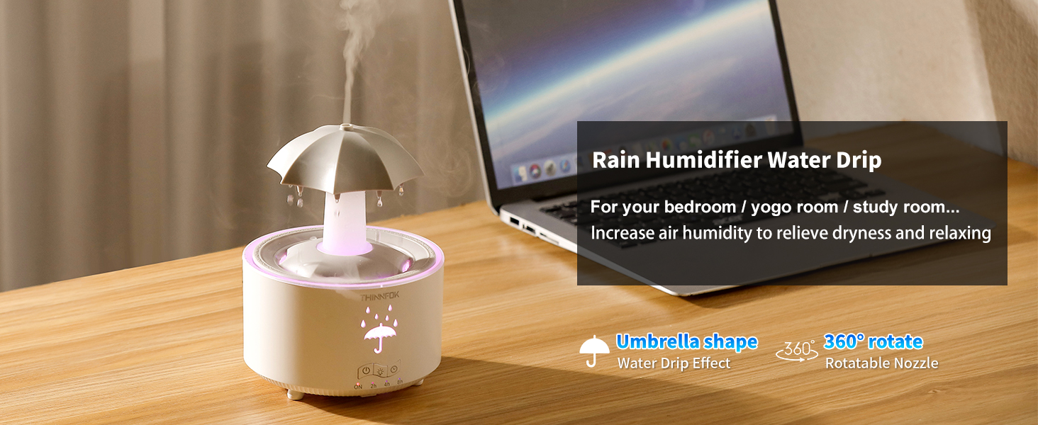 Raindrop humidifiers spray ultrasonic vaporizer water