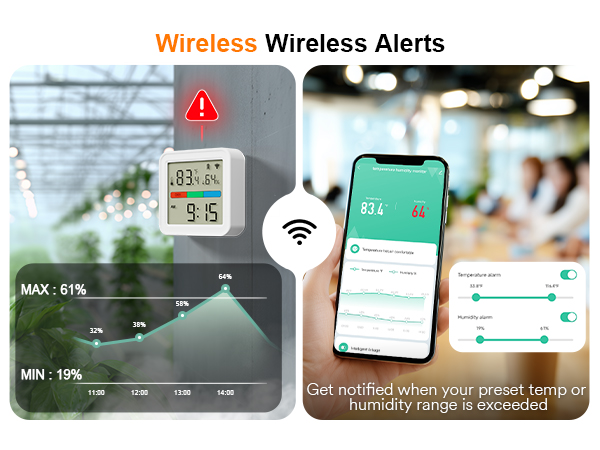 Smart WiFi Hygrometer Thermometer Sensors