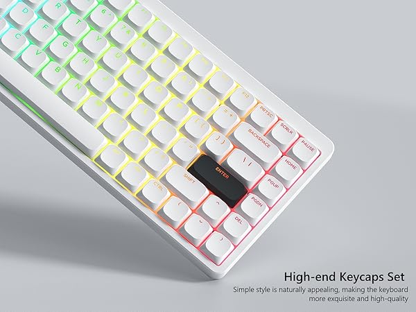 Low Profile Keycap, Shine Through Keycaps, Custom Keyboard Keycaps 75 Percent