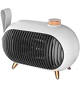 Metkiio Space Heater – Portable Mini Heater for Home and Office – Energy-Efficient Small Space He...