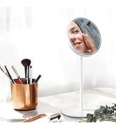 SENWOW Makeup Mirror with Lights,Rechargeable Mirror with Light and Touch Switch,Vanity Mirror wi...