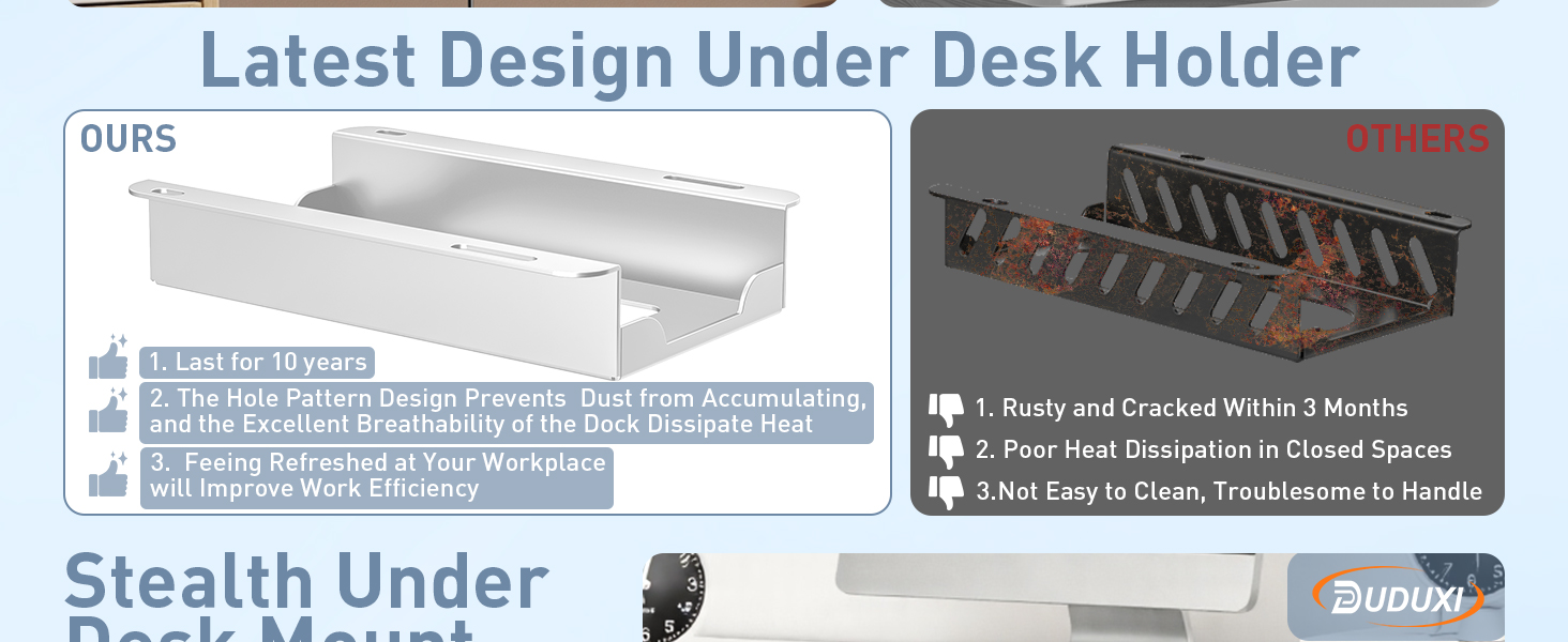 under-desk storage rack