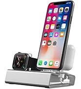 Charging Station for Apple Product,3 in 1 Aluminum Charging Stand Compatible with iPhone Apple Wa...