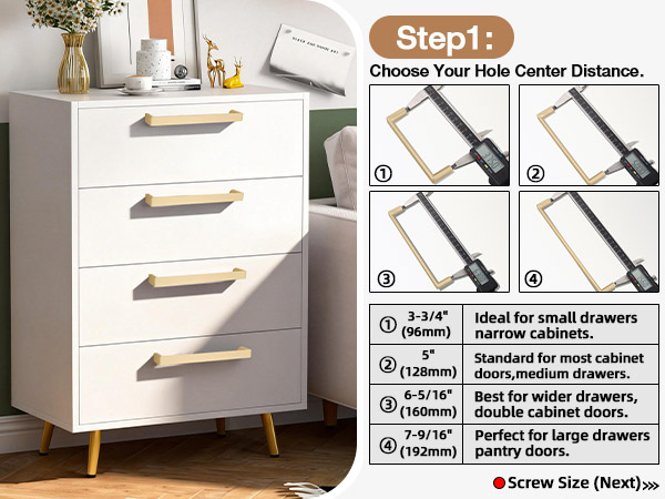 Brushed Gold Cabinet Pulls