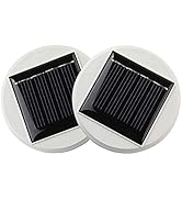 Aukora Solar Panel Top Replacement for Solar Table Lights Outdoor, Hanging Solar Lanterns to Deco...