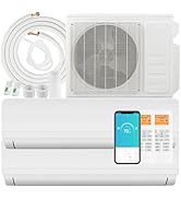 ARLIME 27000BTU 2 Zone Mini Split Air Conditioner & Heater, 19 SEER2 Wifi Enabled Inverter Split ...