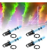 Handheld CO2 Cannon Smoke Machine, CO2 Blaster with LED RGB Lights &amp; Hose, CO2 Column Gun Stage E...