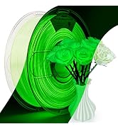 Amolen Glow in the Dark Pla Filament,Shiny Silk &amp; Glow 3D Printer Filament Pla Glow Pla Filament ...